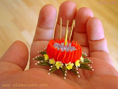 kratong floating floral offering