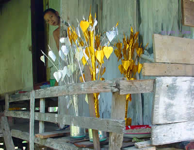 Gold and Silver (Peeking) -- Luang Prabang, Laos