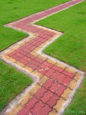 Path to Enlightenment - Wat Amarinthara, Thonburi, 2003  by John Goss